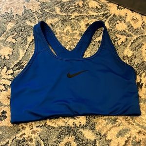 Nike sports bra size medium in royal blue